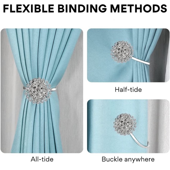 Decorative Magnetic Curtain Clips (2pack) - Picture 5 of 5